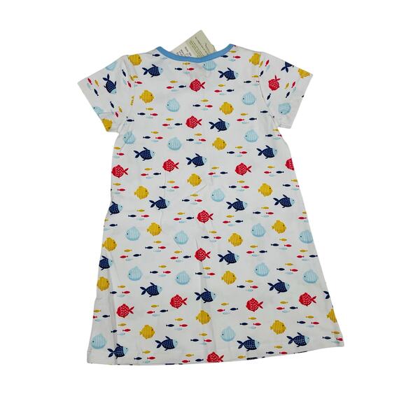 NWT (Please Read) The Oaks Apparel 2Y Mary Chase Dress in 1 Fish 2 Fish - Picture 3 of 4